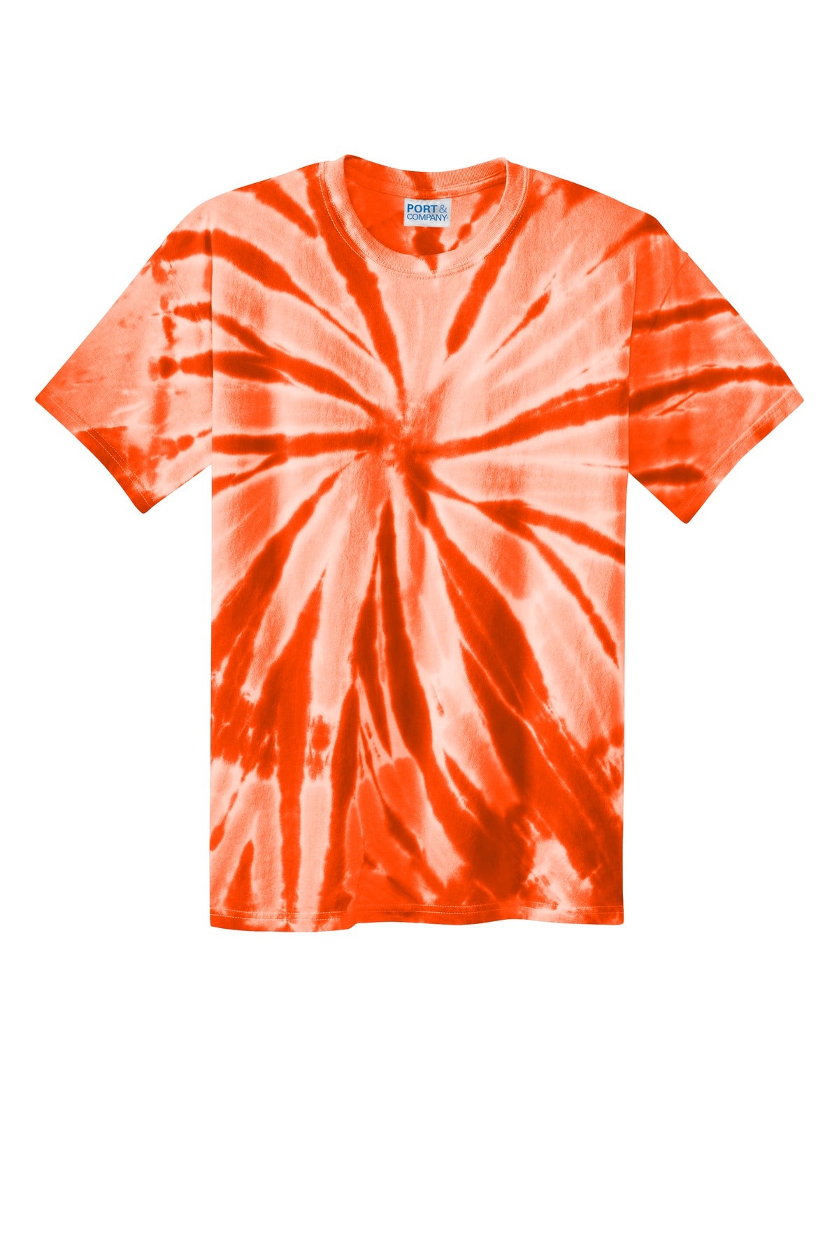 Custom Embroidered Port & Co T-Shirts  in Orange