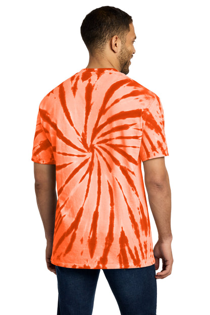Custom Embroidered Port & Co T-Shirts  in Orange