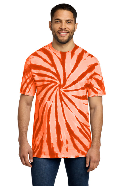 Custom Embroidered Port & Co T-Shirts  in Orange
