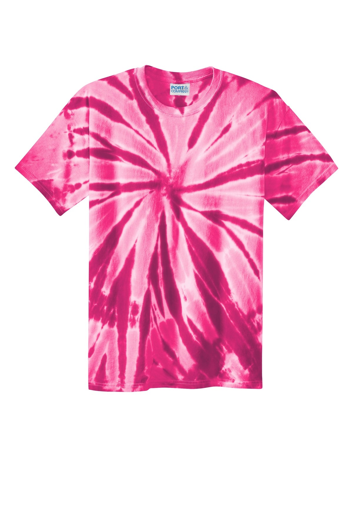 Custom Embroidered Port & Co T-Shirts  in Pink