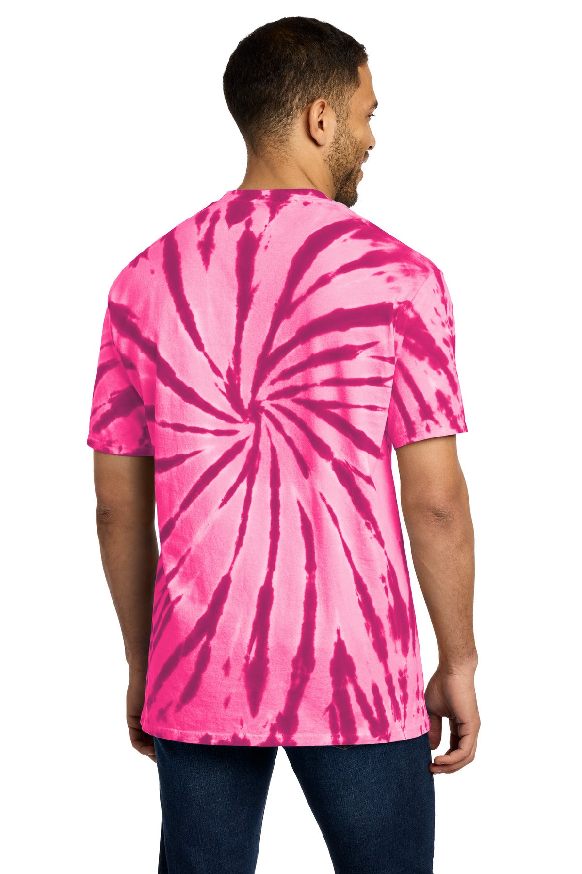 Custom Embroidered Port & Co T-Shirts  in Pink