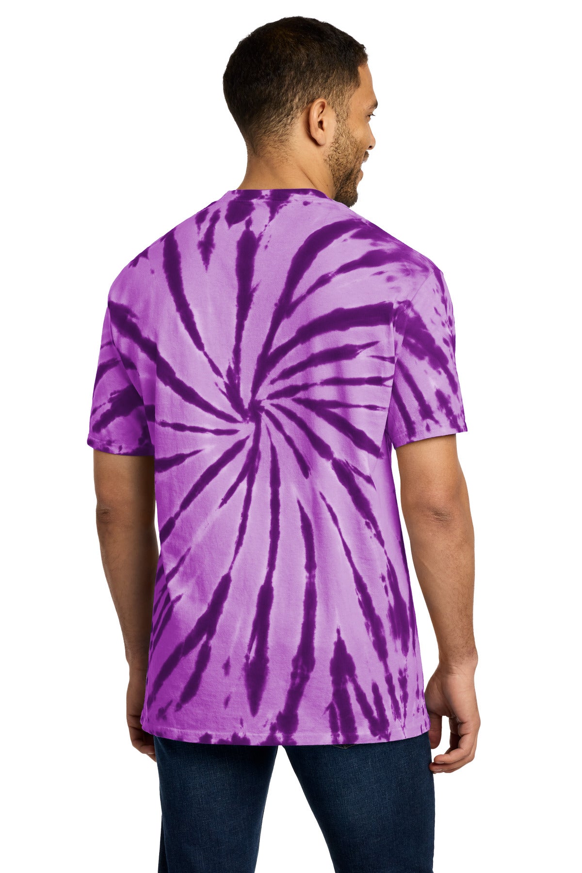 Custom Embroidered Port & Co T-Shirts  in Purple