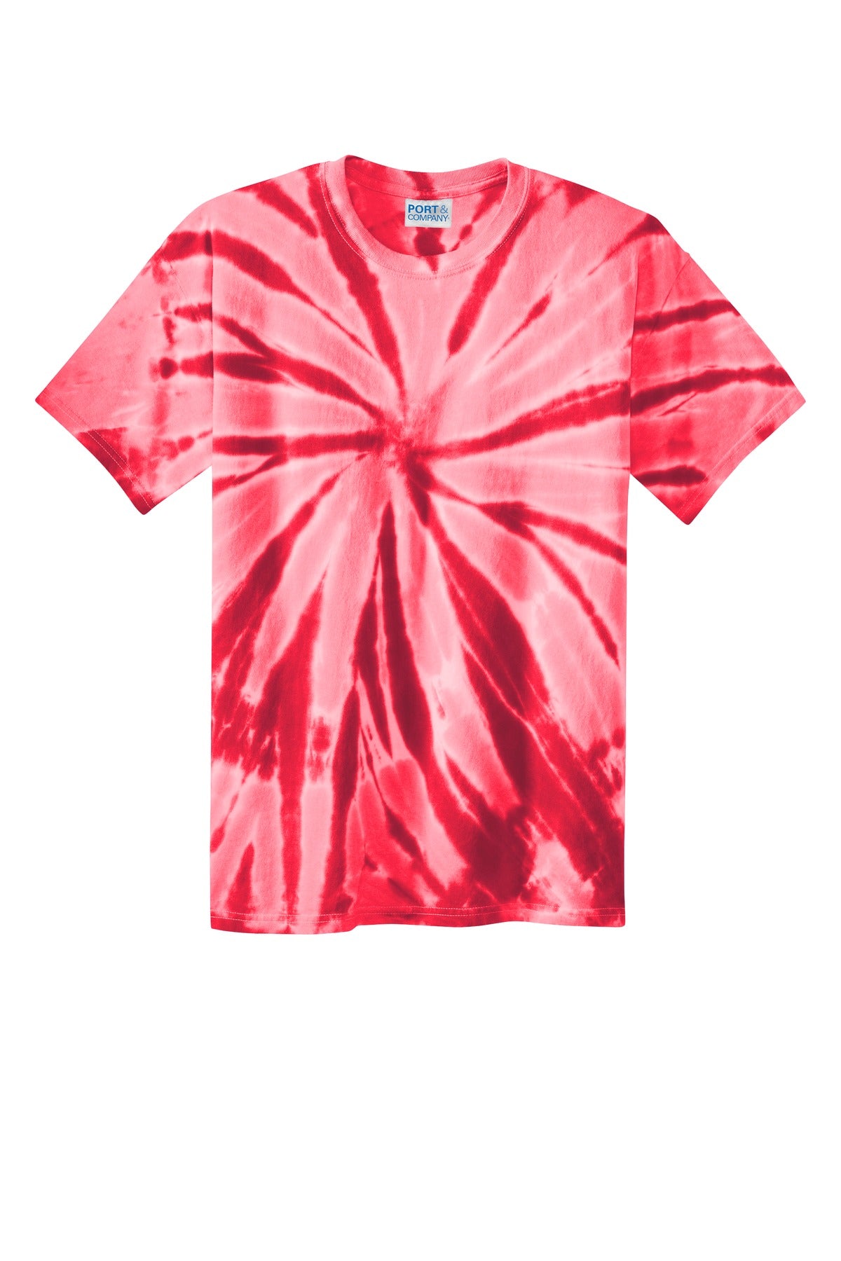 Custom Embroidered Port & Co T-Shirts  in Red