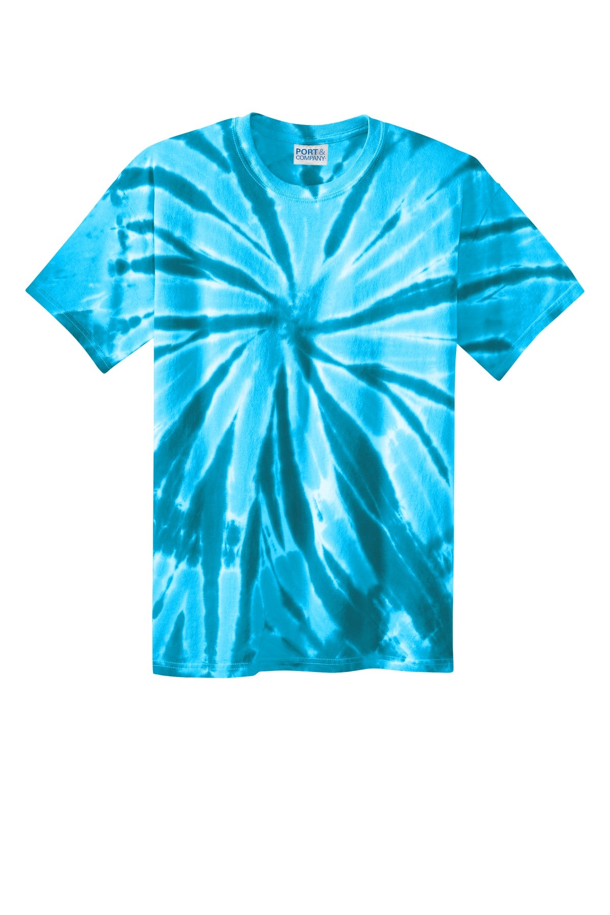 Custom Embroidered Port & Co T-Shirts  in Turquoise