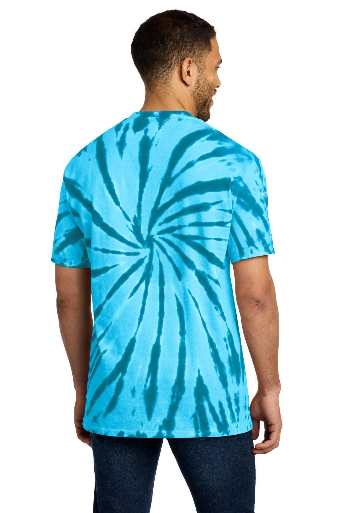 Custom Embroidered Port & Co T-Shirts  in Turquoise