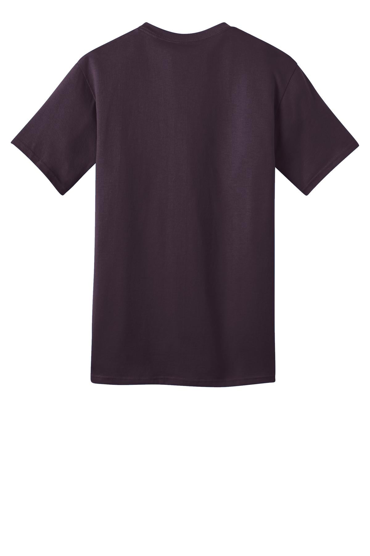 Custom Embroidered Port & Co T-Shirts  in Eggplant