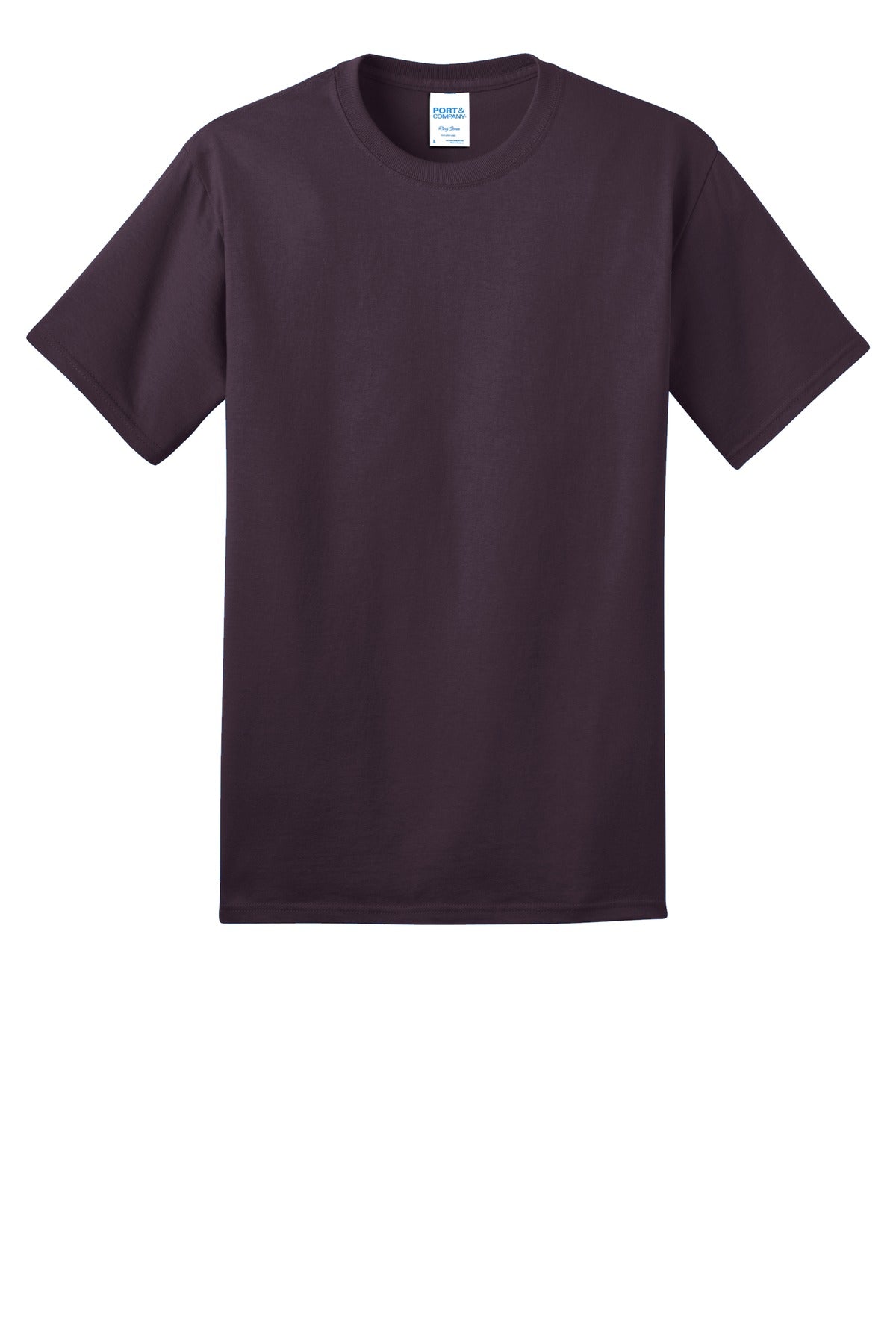 Custom Embroidered Port & Co T-Shirts  in Eggplant
