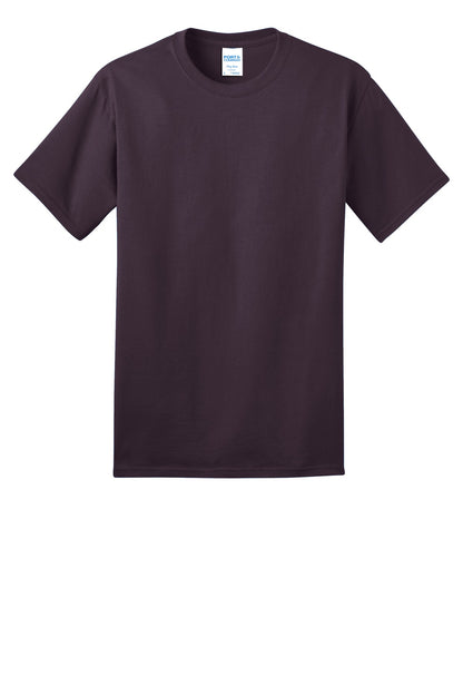 Custom Embroidered Port & Co T-Shirts  in Eggplant