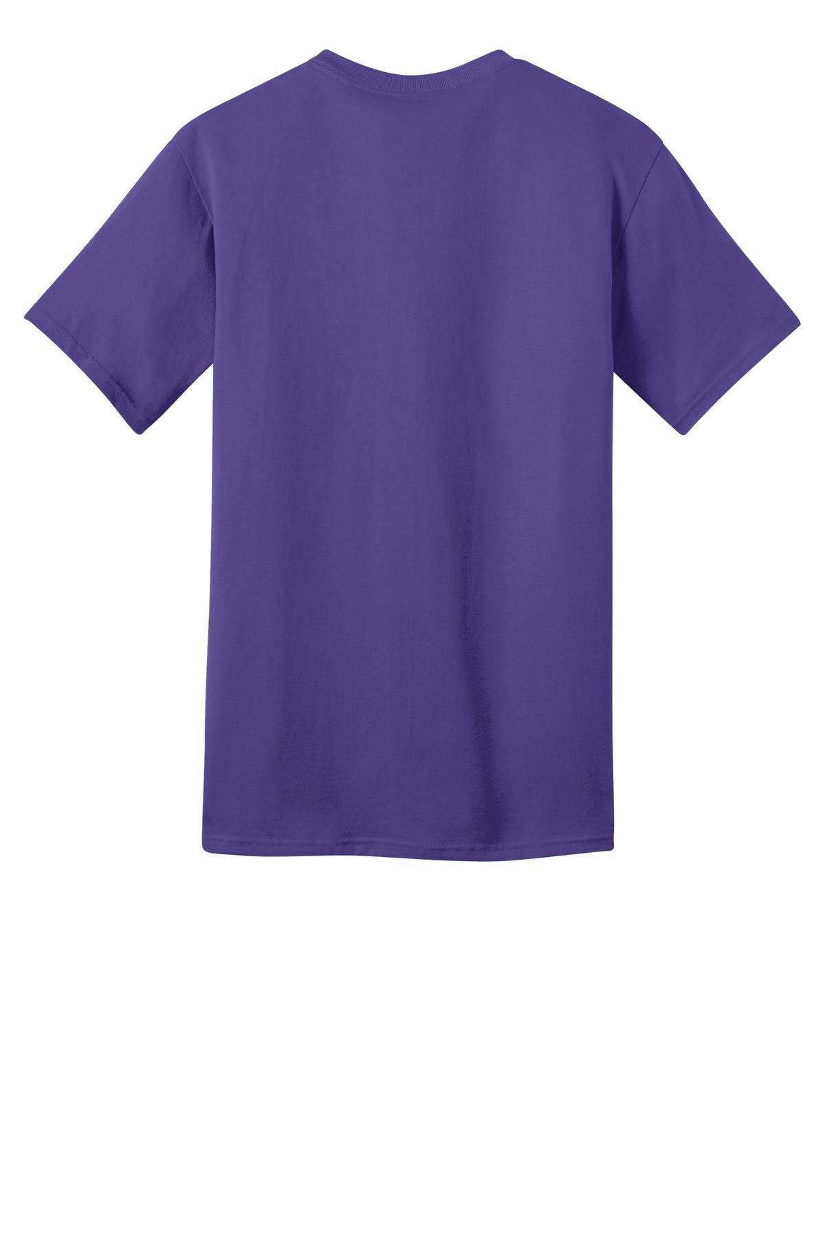 Custom Embroidered Port & Co T-Shirts  in Purple