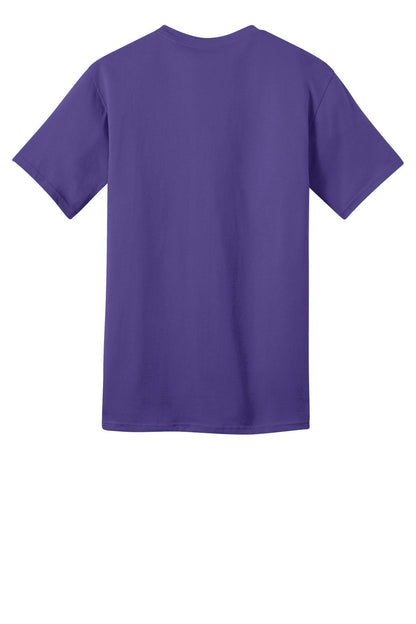 Custom Embroidered Port & Co T-Shirts  in Purple