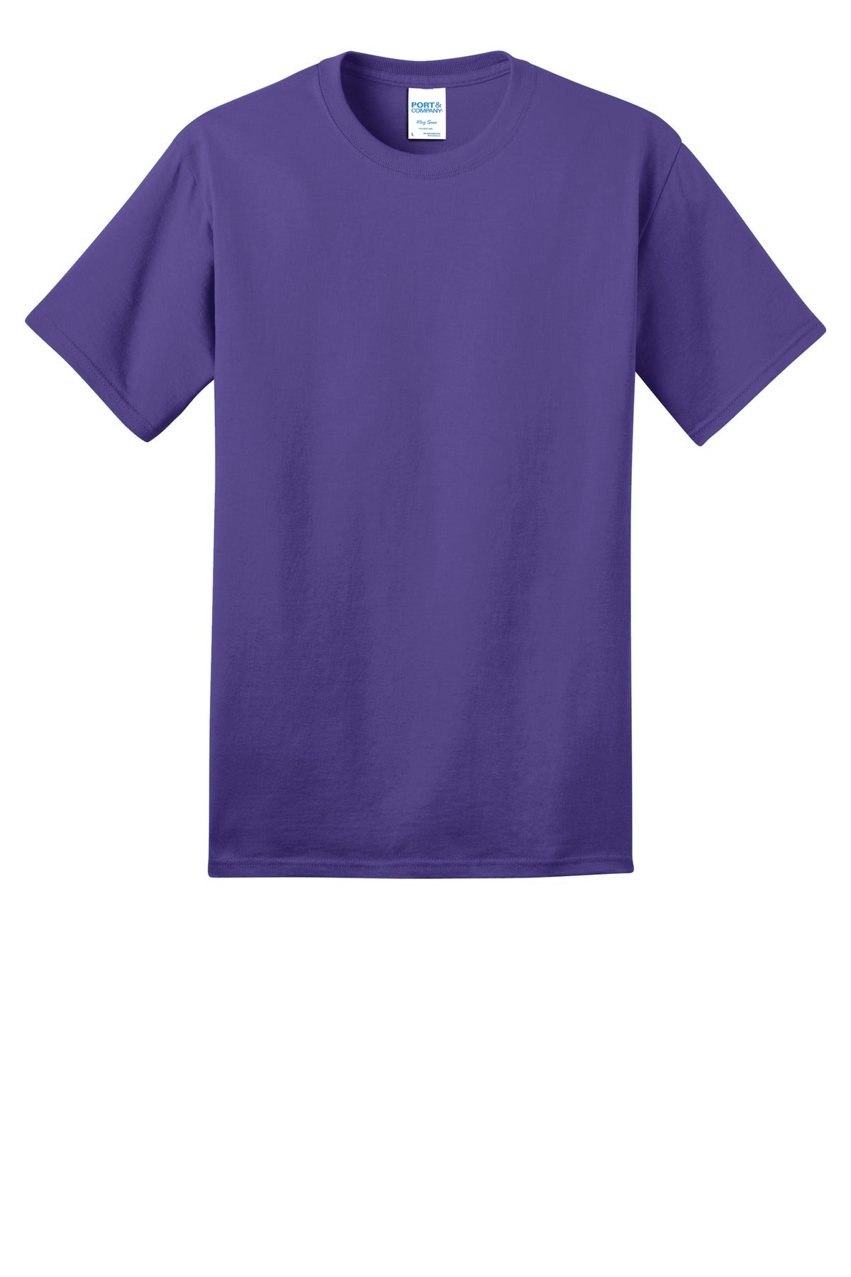 Custom Embroidered Port & Co T-Shirts  in Purple