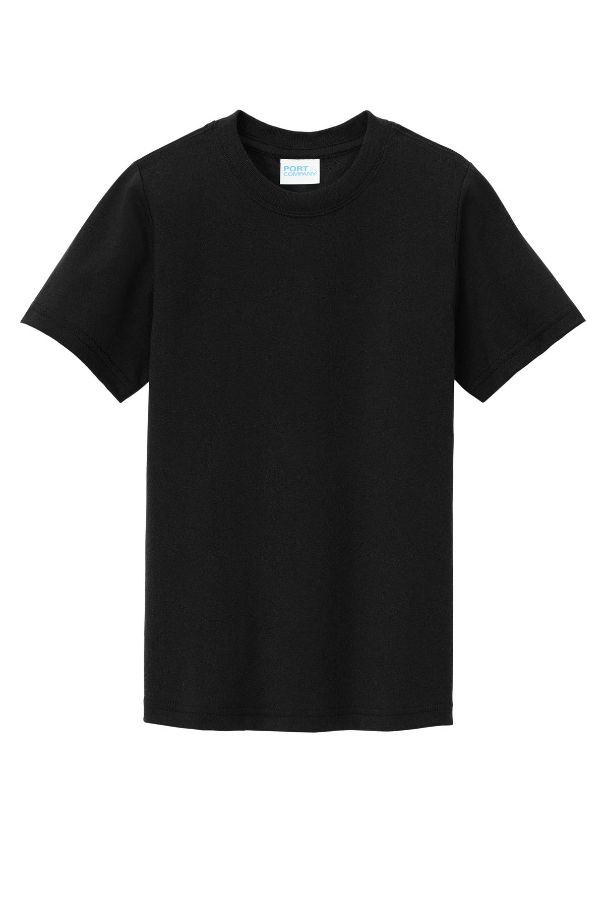 Custom Embroidered Port & Co T-Shirts  in Black