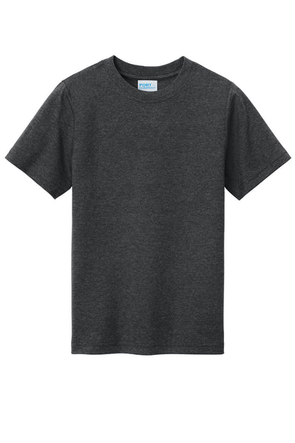 Custom Embroidered Port & Co T-Shirts  in Black Heather
