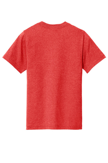 Custom Embroidered Port & Co T-Shirts  in Bright Red Heather