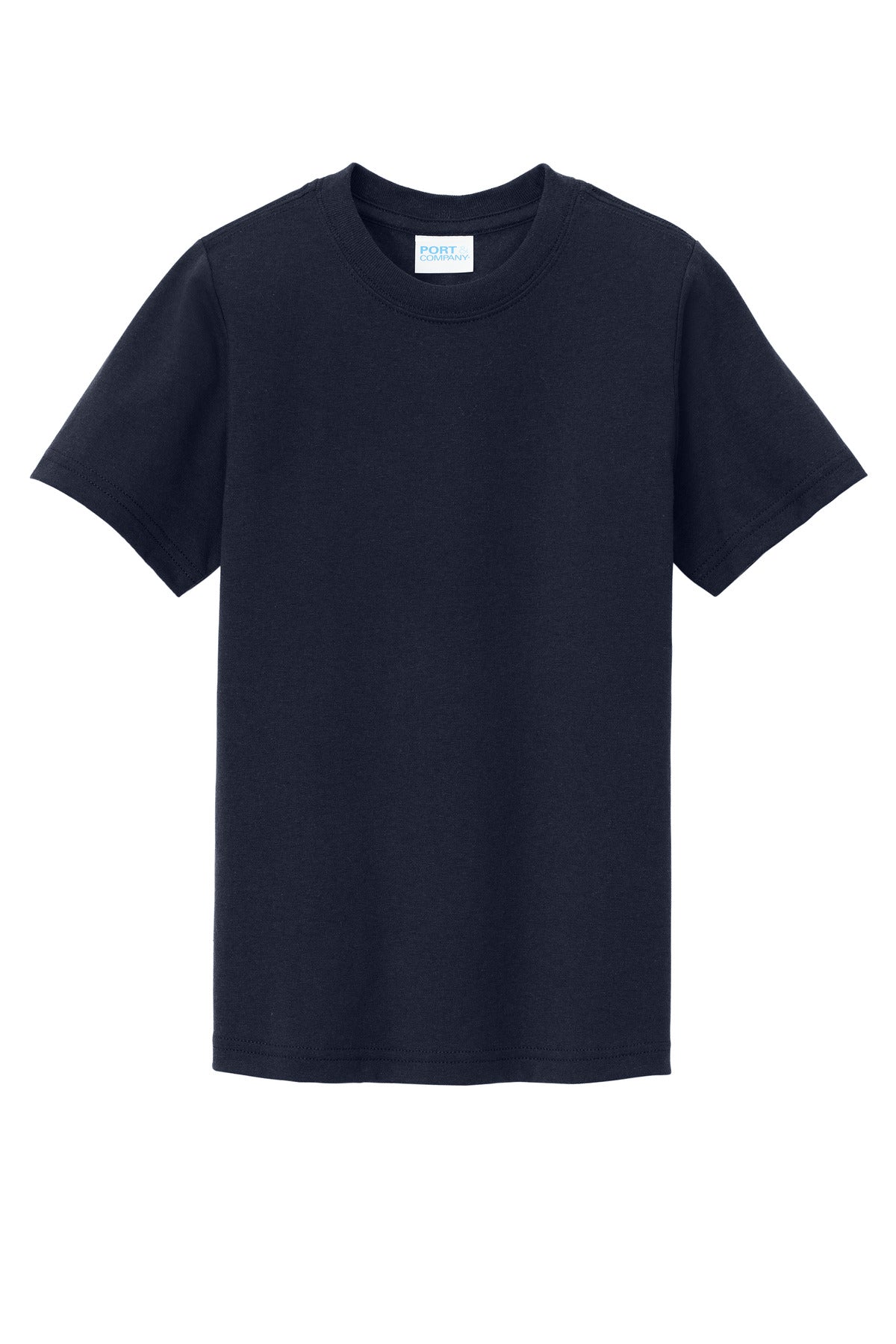 Custom Embroidered Port & Co T-Shirts  in Deep Navy