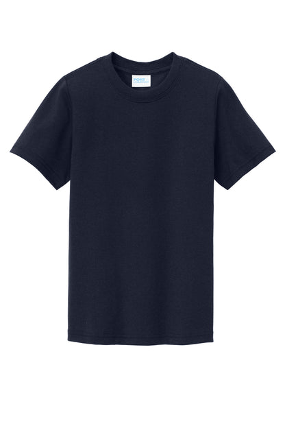 Custom Embroidered Port & Co T-Shirts  in Deep Navy