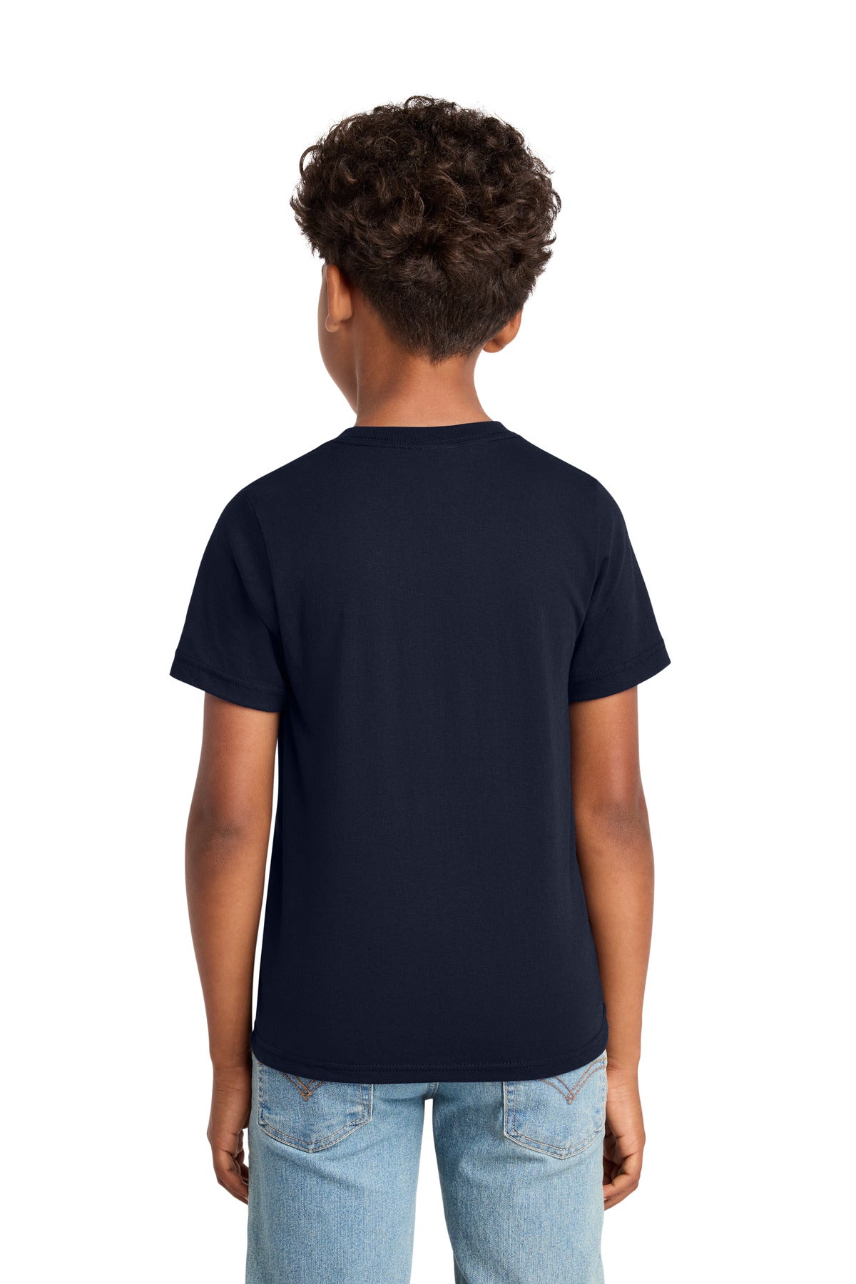 Custom Embroidered Port & Co T-Shirts  in Deep Navy