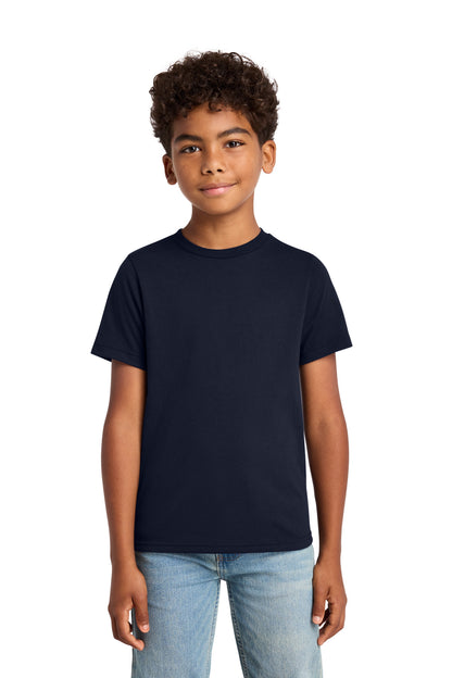 Custom Embroidered Port & Co T-Shirts  in Deep Navy