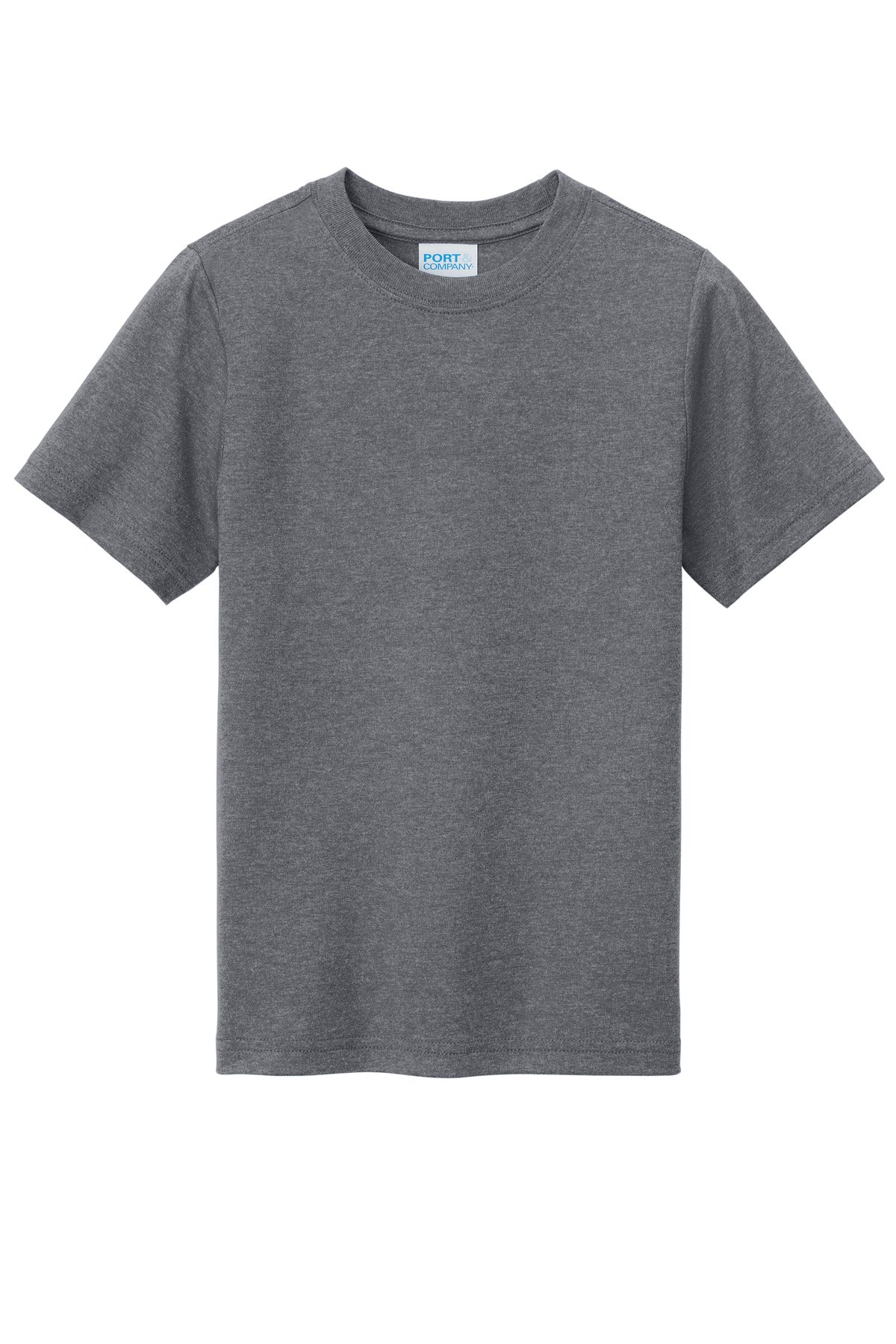 Custom Embroidered Port & Co T-Shirts  in Graphite Heather