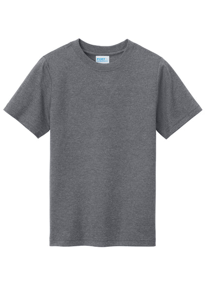 Custom Embroidered Port & Co T-Shirts  in Graphite Heather