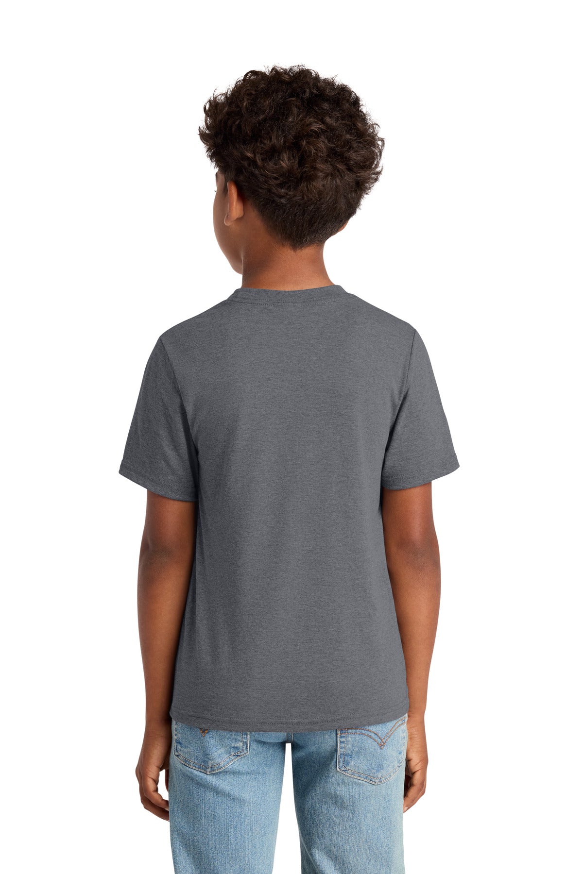 Custom Embroidered Port & Co T-Shirts  in Graphite Heather