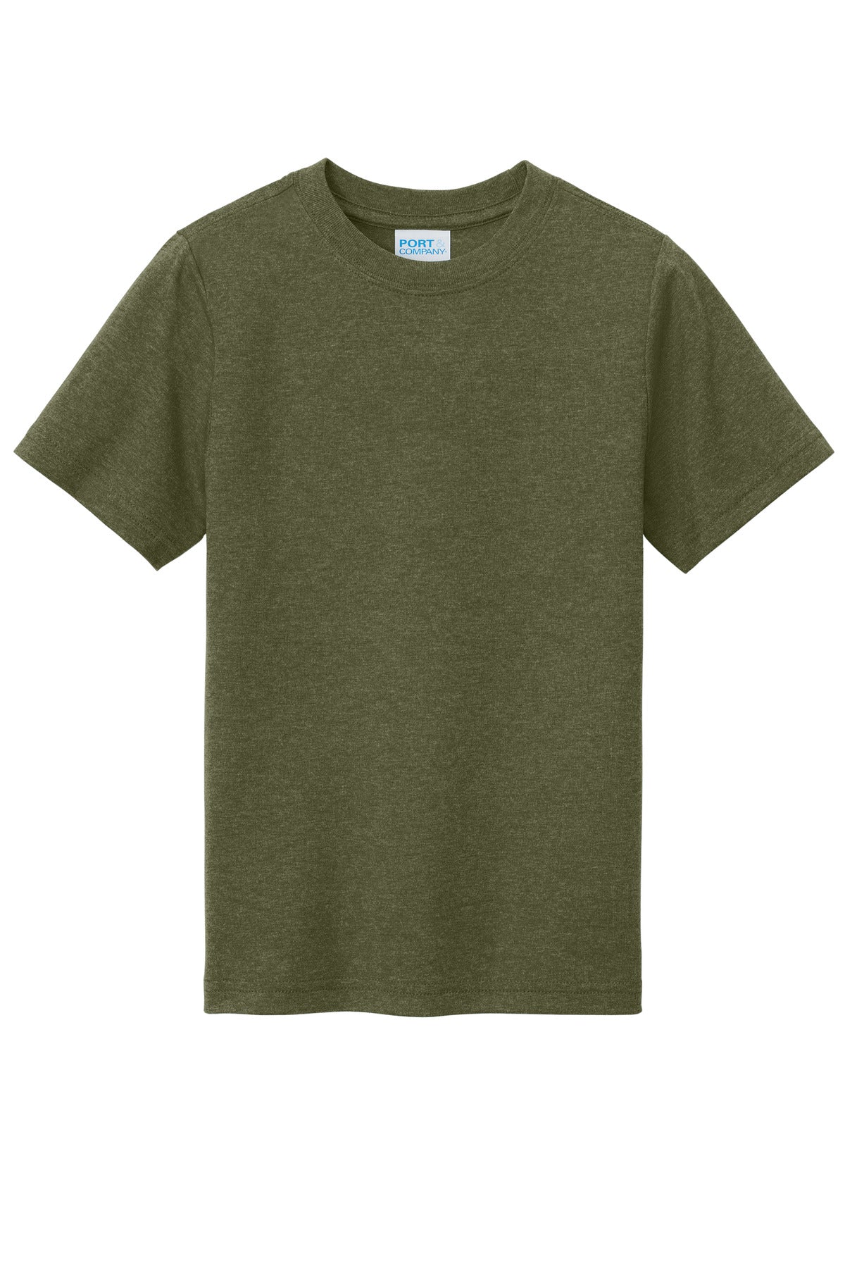 Custom Embroidered Port & Co T-Shirts  in Military Green Heather