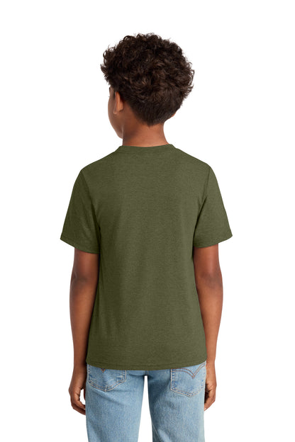Custom Embroidered Port & Co T-Shirts  in Military Green Heather