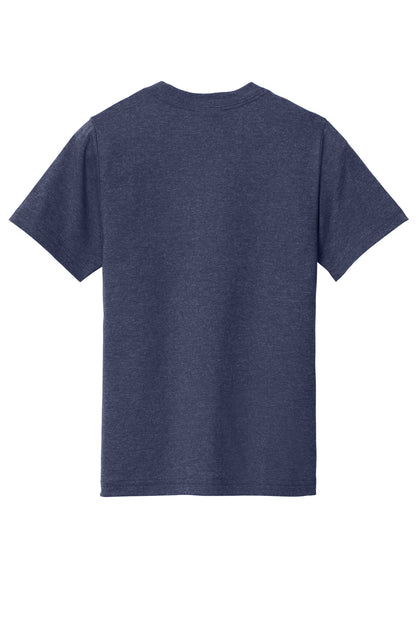 Custom Embroidered Port & Co T-Shirts  in Team Navy Heather