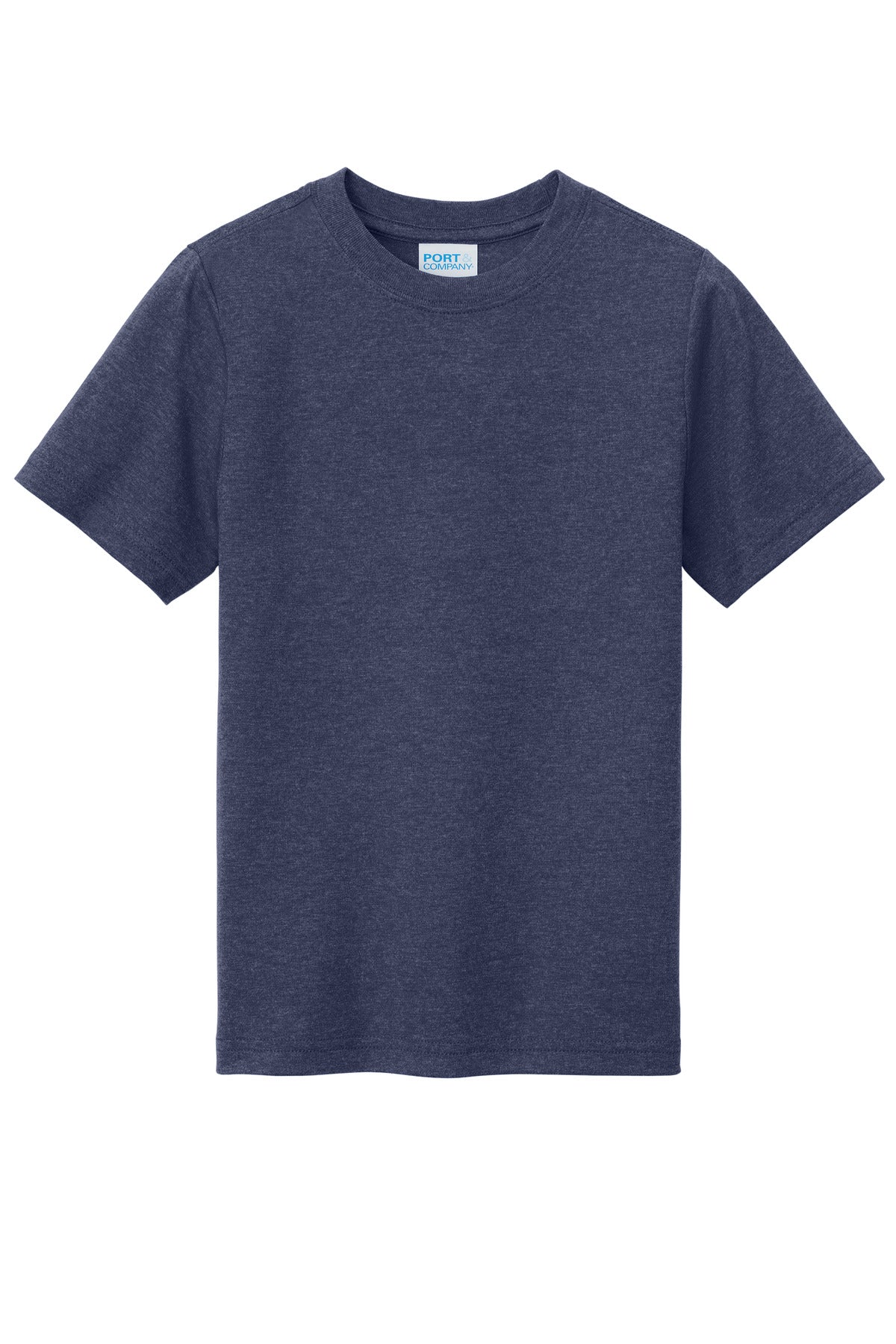 Custom Embroidered Port & Co T-Shirts  in Team Navy Heather