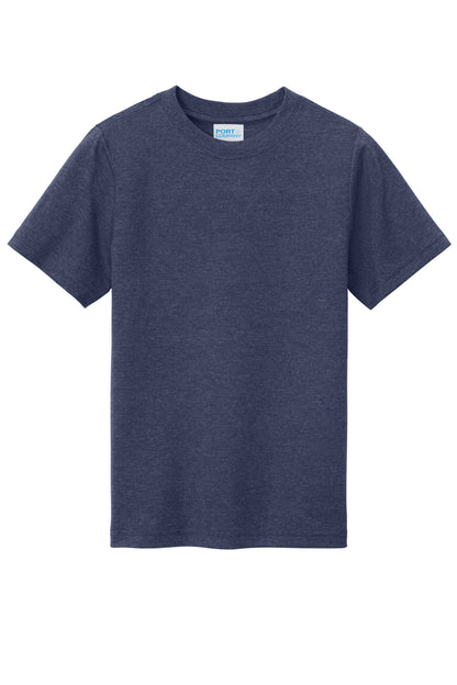 Custom Embroidered Port & Co T-Shirts  in Team Navy Heather