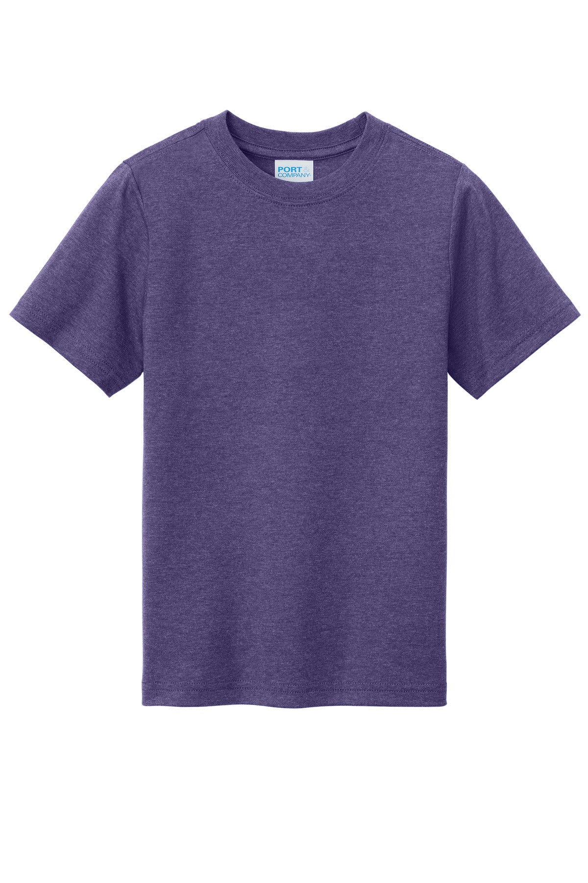 Custom Embroidered Port & Co T-Shirts  in Team Purple Heather