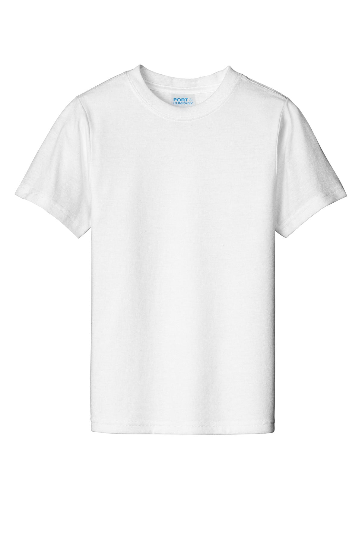 Custom Embroidered Port & Co T-Shirts  in White