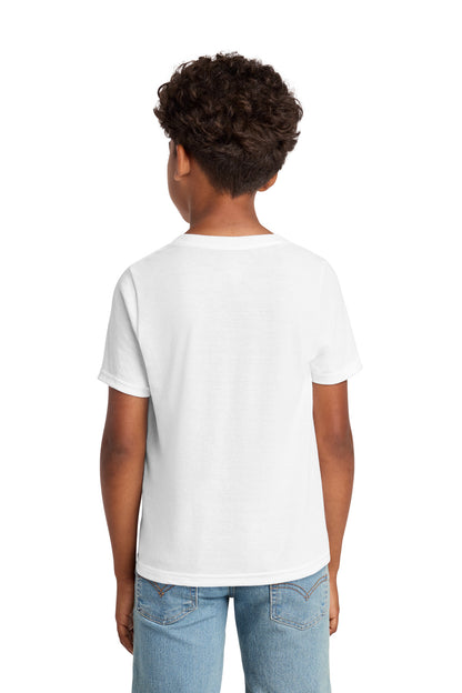 Custom Embroidered Port & Co T-Shirts  in White