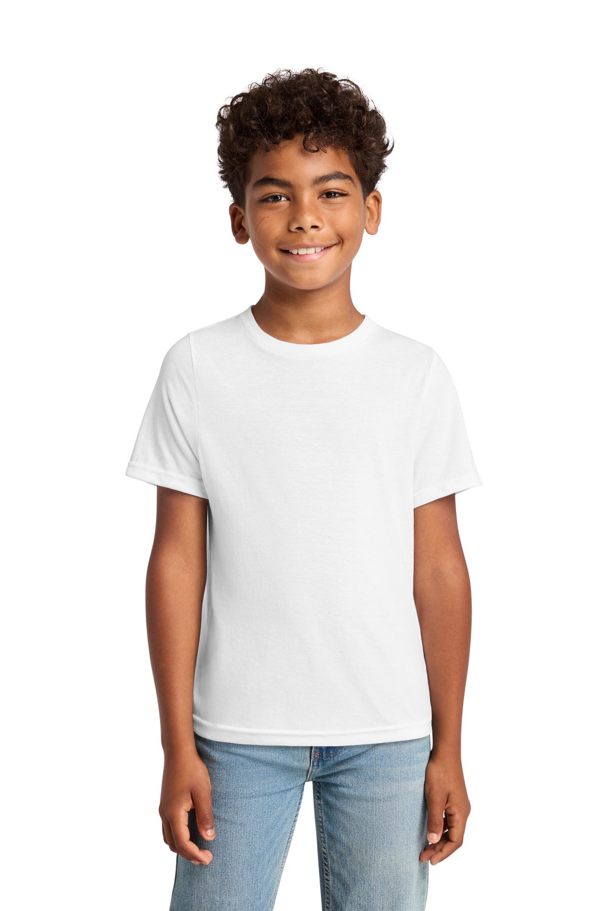 Custom Embroidered Port & Co T-Shirts  in White