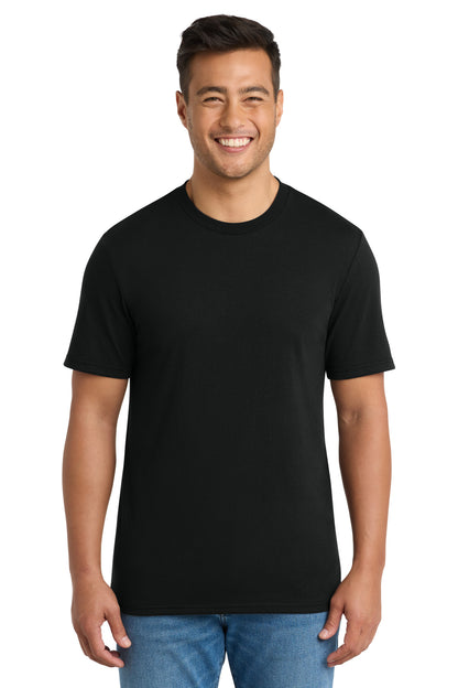 Custom Embroidered Port & Co T-Shirts  in Black