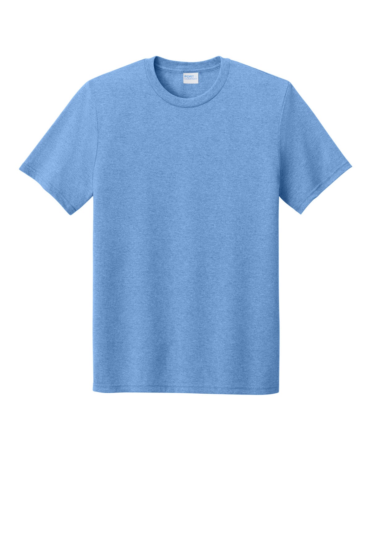 Custom Embroidered Port & Co T-Shirts  in Carolina Blue Heather