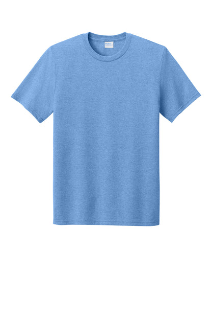 Custom Embroidered Port & Co T-Shirts  in Carolina Blue Heather