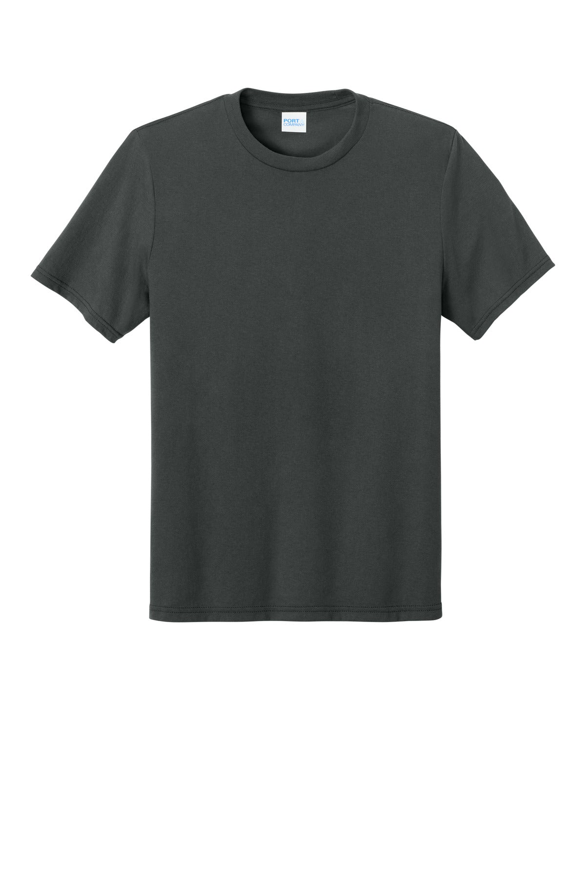 Custom Embroidered Port & Co T-Shirts  in Coal Grey