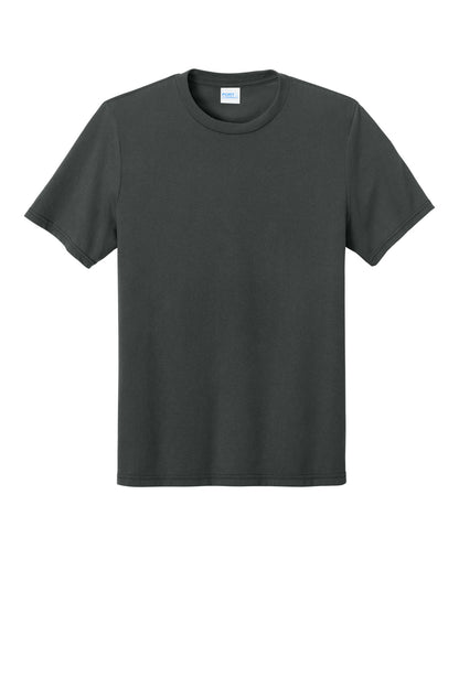 Custom Embroidered Port & Co T-Shirts  in Coal Grey