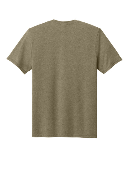 Custom Embroidered Port & Co T-Shirts  in Coyote Brown Heather