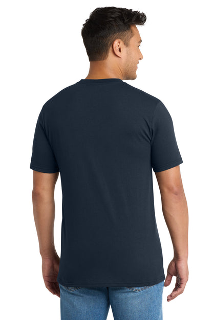 Custom Embroidered Port & Co T-Shirts  in Deep Navy