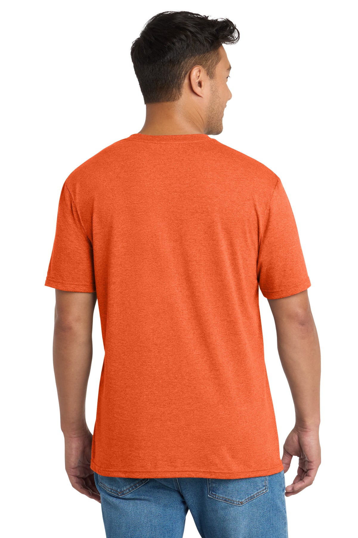 Custom Embroidered Port & Co T-Shirts  in Deep Orange Heather