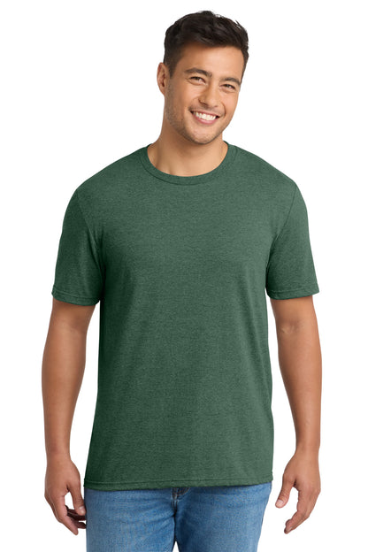 Custom Embroidered Port & Co T-Shirts  in Forest Green Heather