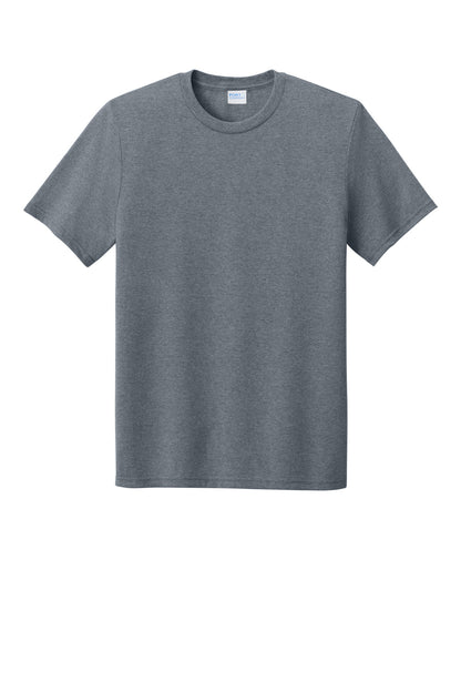 Custom Embroidered Port & Co T-Shirts  in Graphite Heather
