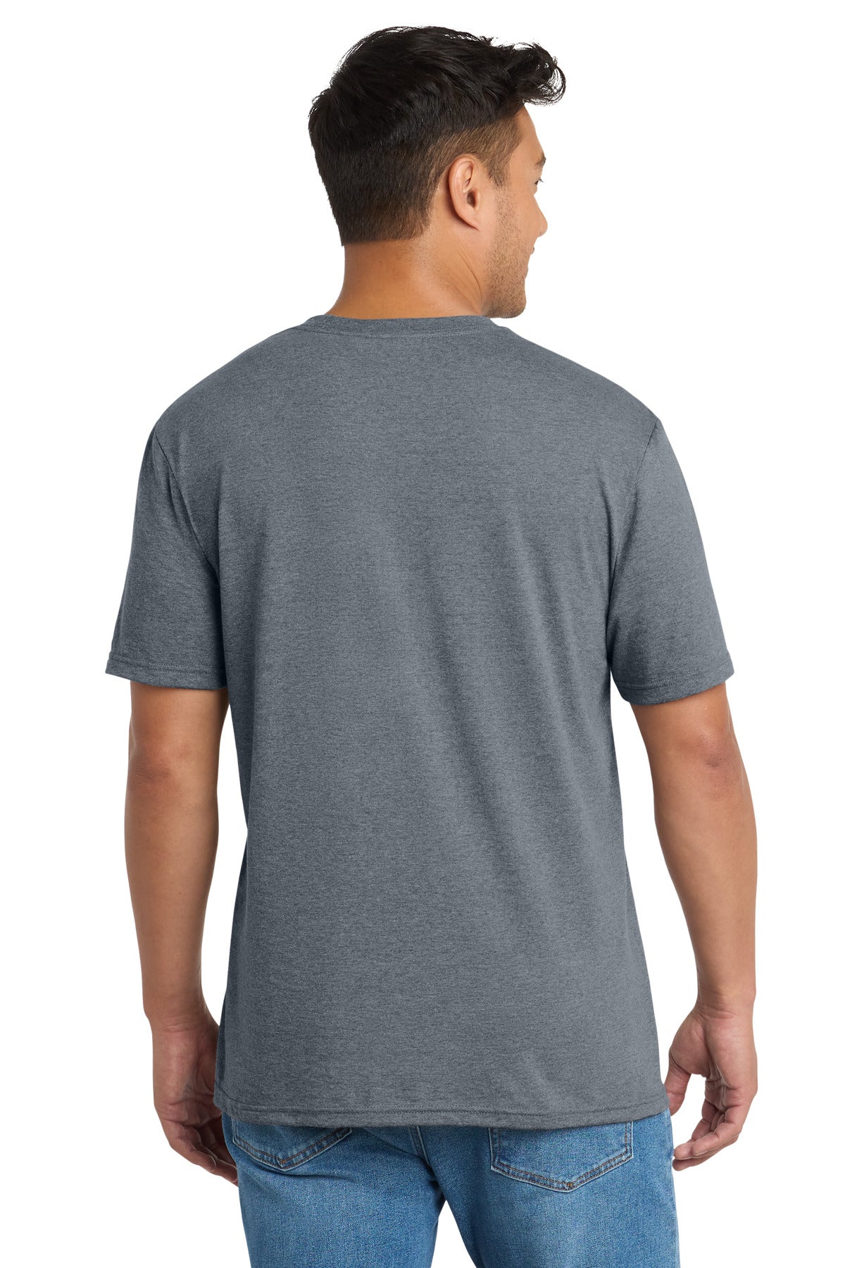 Custom Embroidered Port & Co T-Shirts  in Graphite Heather
