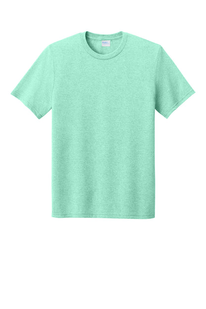 Custom Embroidered Port & Co T-Shirts  in Heather Jadeite