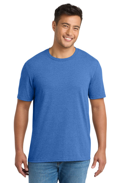 Custom Embroidered Port & Co T-Shirts  in Heather Royal