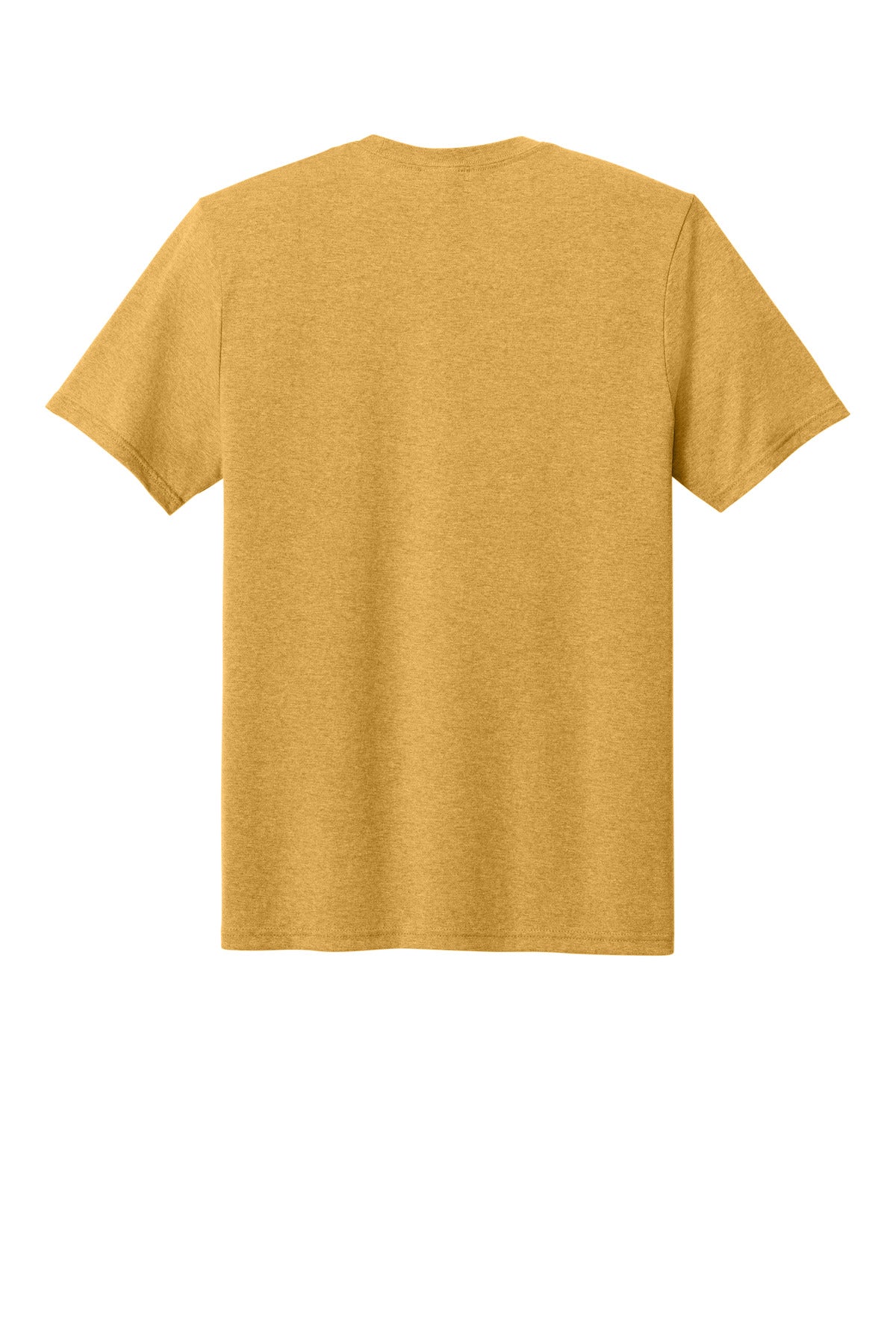 Custom Embroidered Port & Co T-Shirts  in Ochre Yellow Heather
