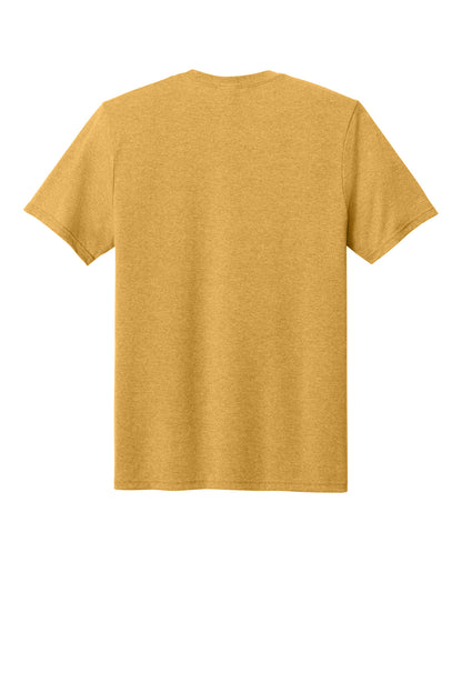 Custom Embroidered Port & Co T-Shirts  in Ochre Yellow Heather