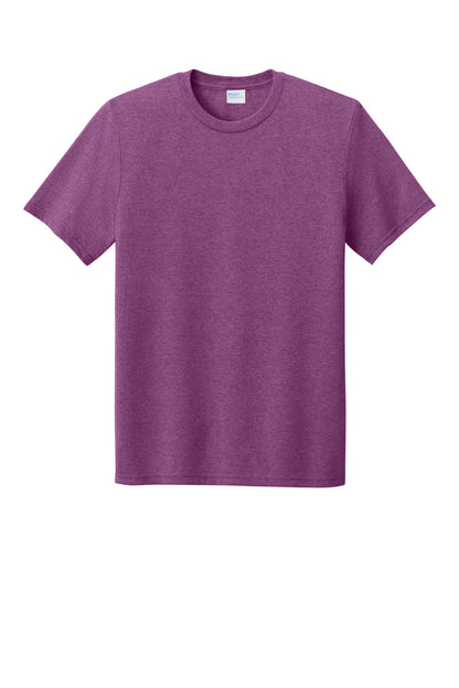 Custom Embroidered Port & Co T-Shirts  in Raspberry Heather